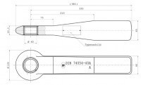 Z-066 40 mm Zugöse (geschlitzte Buchse) ohne Typenschild Bestell-Nr. 30000857